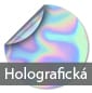 Samolepky s holografickým efektem.